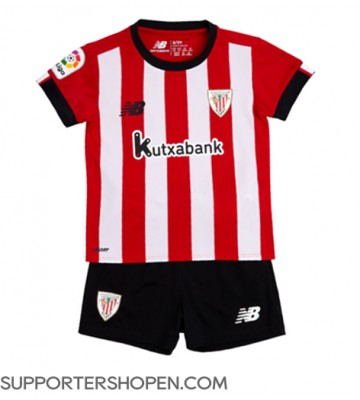 Athletic Bilbao Hemmatröja Barn 2022-23 Kortärmad (+ korta byxor)